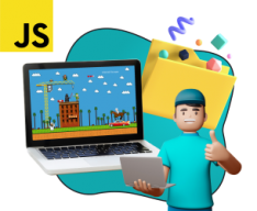 Программирование на JavaScript. Учимся создавать игры! - Школа программирования для детей, компьютерные курсы для школьников, начинающих и подростков - KIBERone г. Бахчисарай