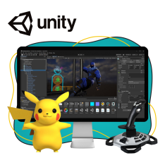 Мир игр на Unity 2D на популярном движке + AI-помощники - КИБЕРшкола программирования для детей, компьютерные курсы для школьников, начинающих и подростков - KIBERone г. Бахчисарай