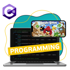 Программирование на C#. Удивительный мир 2D-игр - КИБЕРшкола программирования для детей, компьютерные курсы для школьников, начинающих и подростков - KIBERone г. Бахчисарай